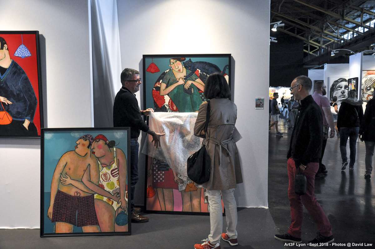 巴黎當(dāng)代藝術(shù)博覽會(huì)，art3f，藝術(shù)展會(huì)現(xiàn)場(chǎng)