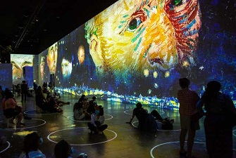 創(chuàng)意展廳，梵高畫展，梵高展臺(tái)
